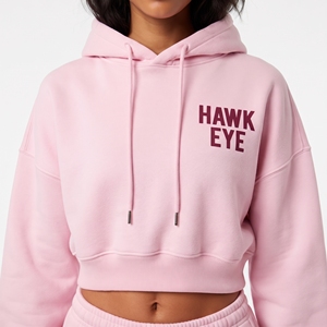 Conjunto de Sudadera con Capucha y Pantalones de Felpa Rosa para Mujer, Estilo Casual, Holgado, Dos Piezas, Transpirable, para Uso Diario - Product Image 2