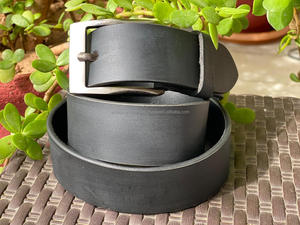 Nouveau élégant et décontracté fait à la main en cuir véritable classique hommes ceinture personnalisée pleine fleur en détresse en cuir véritable hommes ceinture - Product Image 3