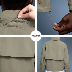 Sweat-shirt à capuche ample et léger pour femme, 100 % coton molletonné, écologique, respirant, délavé à l'acide, brodé, style streetwear et workwear - Product Image 6