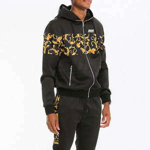 Survêtement d'hiver à capuche personnalisé avec logo par sublimation, grande taille, pour usage extérieur, style décontracté, couleur unie, pour homme, dernier modèle, matériau durable - Product Image 2