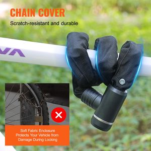 Candado de Cadena para Bicicleta Antirrobo de Alta Resistencia de 2.79 Pies con 2 Llaves, Candados de Alta Seguridad para Uso Diario - Product Image 4