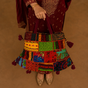 Handmade Vintage Patchwork <b>Bags</b> | Boho Ethnic Designer Reusable Shoulder Tote <b>Bags</b> for Women Fashion Travel Shopping Utility <b>Bag</b> - Product Image 3