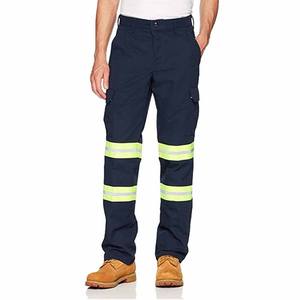Custom Casual <b>Work</b> Wear <b>Cargo</b> Pants High Waist Safety Multi Pockets Reflective Hi Vis Men's Workwear - Product Image 2