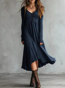 Full <b>Size</b> Ribbed Knit Button-Down Midi <b>Sweater</b> <b>Dress</b> <b>Plus</b> <b>Size</b> - Product Image 5