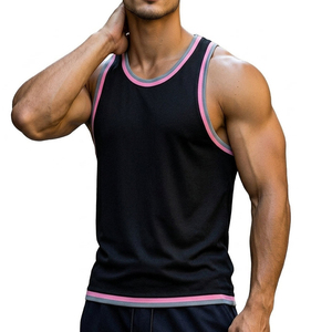Custom Men's Muscle Tank Top Wholesale Quick Dry Gym <b>Vest</b> Breathable Performance Athletic Singlet Fitness Apparel Bulk Tank Tops - Product Image 2