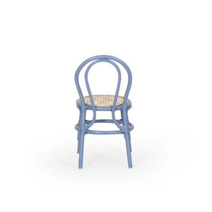 Chaise de salle à manger pour enfants en osier bleu, mobilier de crèche en rotin naturel, chaise de salle de jeux Montessori, fabricant OEM ODM Vietnam - Product Image 1