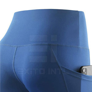 High Stretch Breathable Yoga Shorts for Women-Fitness Gym Wear High Waist Elastic Waist Spandex/Nylon Material <b>Push</b> up Design - Product Image 3