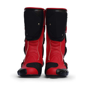 Bottes de moto en cuir pour homme de haute qualité, fabriquées sur mesure avec couleur et logo personnalisables - Product Image 5