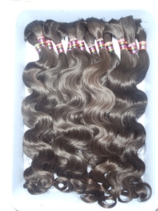 Extensiones de Cabello Humano Remy Virgen Indio Más Vendidas, Color Natural, Ondulado, Doble Trama a Máquina, Puntas Gruesas, Paquete de 4 oz, Siete Unidades - Product Image 2