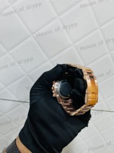 Montre de luxe pour homme et femme, en acier inoxydable, avec lunette sertie de diamants Moissanite VVS. - Product Image 2