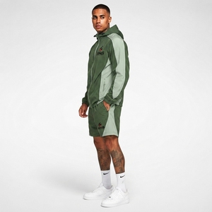 Ensemble de survêtement coupe-vent pour homme, veste coupe-vent respirante et short assorti, vêtements de sport décontractés, vêtements de fitness - Product Image 5