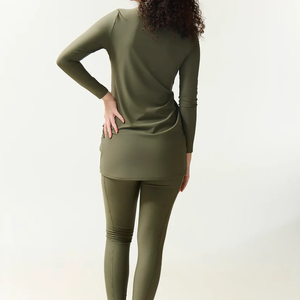 Traje de Baño Musulmán Islámico para Mujer, Hijab Modesto, Talla Grande, Corte Alto, Conjunto de 2 Piezas, Burkini con Estampado Animal, Secado Rápido, Impermeable, para Playa - Product Image 5