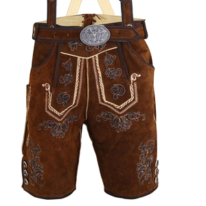 Nouveau pantalon bavarois en cuir véritable sur mesure, Lederhosen personnalisé, short en cuir - Product Image 1
