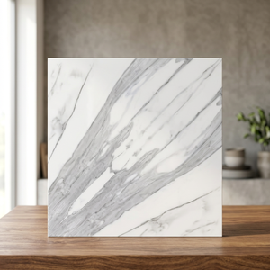 กระเบื้องพอร์ซเลนขัดเงาขนาด 600x600 มม. หนา 10 มม. ลายหนัง  รับประกันตลอดอายุการใช้งาน สำหรับตกแต่งภายในสุดหรู - Product Image 1