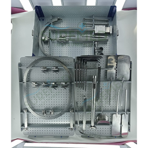 Bookwalter Abdominal Surgical Retractor <b>Set</b> With Sterilization <b>Box</b> Medical Instruments Abdominal Retractor <b>Set</b> Steel <b>Tools</b> - Product Image 1