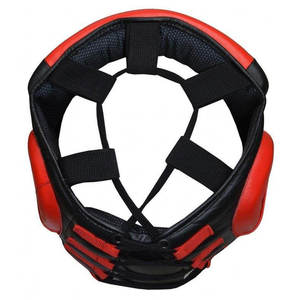 Casque de boxe en mousse rouge et noir, protection intégrale du visage, fermeture à boucle réglable, unisexe, adulte, casque de sport, Lawd Sports 11-15 Air - Product Image 6