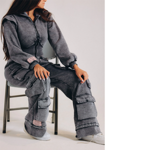 Sudaderas Personalizadas para Mujer, Impresión DTF, Estilo Holgado, Color Rosa Bebé, Felpa de Algodón Orgánico, Ropa Urbana de Invierno - Product Image 6