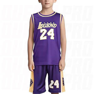 Uniforme de Baloncesto Ligero para Hombre, Conjunto de Camiseta y Pantalones Cortos de Baloncesto Morados de Alta Calidad para Deportes de Equipo - Product Image 2