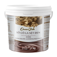 Pâte de cacao liquide composée de chocolat blanc en gros, 1 kg, pour pâtisserie, HALAL, OEM/ODM, Fabrication Cacao Talk