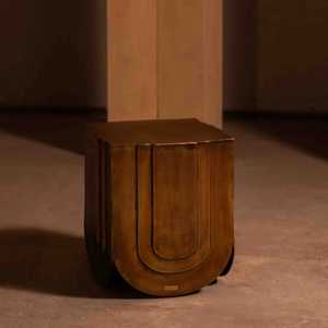 Worth Owning Midcentury Modern Brass <b>Console</b> <b>Table</b> Pedestal Base Handmade Antique Finish Living Room Furniture Hall Decor - Product Image 1