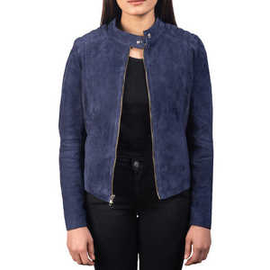 Veste en cuir streetwear pour femme, design personnalisé, vêtement d'extérieur doux et de qualité supérieure, style motard tendance - Product Image 2