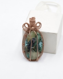 Pendentif en améthyste naturelle AAA+++ avec enroulement en fil de cuivre, bijoux en pierres précieuses faits à la main, taille libre, pendentif en cristal de guérison - Product Image 3