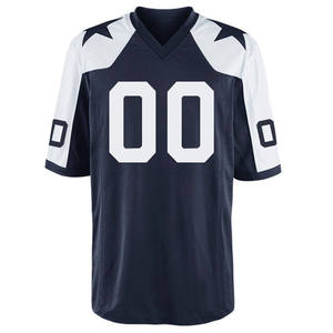 OEM Casual Sports Jersey V Neck Breathable Quick Dry Printed Short Sleeve <b>Padded</b> American Football Jersey Pants Set Sportswear - Product Image 4