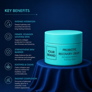Crème Probiotique à Marque Privée OEM pour la Réparation de la Barrière Cutanée, Hydratation Profonde et Soin de la Peau Équilibrée et Saine - Product Image 2