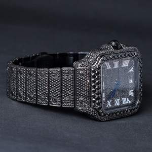 Montre Moissanite Personnalisée de Haute Qualité, Sertie de Diamants VVS, Style Hip Hop, Cadeau pour Homme - Product Image 4