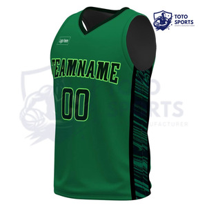 Uniforme de Baloncesto Deportivo, Color Verde, Diseño Profesional, Nuevo, Transpirable, Sin Mangas, Ligero y Cómodo - Product Image 3
