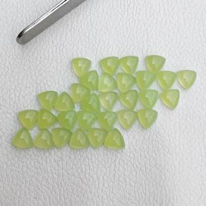 Calcedonia Verde Natural de 4 mm, Cabujón Trillón, Gema Suelta, Calidad AAA, Joyería de Calcedonia Personalizada de Fabricante Verificado - Product Image 2