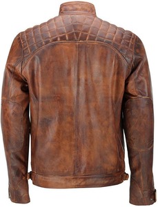 Veste en cuir classique pour homme, conçue pour un style intemporel et un confort au quotidien - Product Image 2
