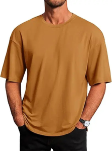 T-shirt d'été décontracté unisexe tendance, coupe ample, en polyester premium anti-rétrécissement, manches courtes, 220g, style streetwear confortable - Product Image 3