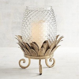 Élégant porte-bougie en aluminium moulé, chandelier vintage en métal, centre de table décoratif pour table à manger - Product Image 3
