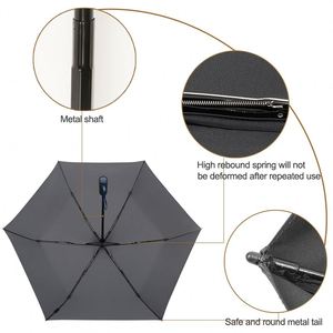 China <b>Umbrella</b> Professional Manufacturer New Design Travel <b>Windproof</b> Waterproof Safety Anti-Rebound 3 Fold <b>Umbrellas</b> for Girls - Product Image 3