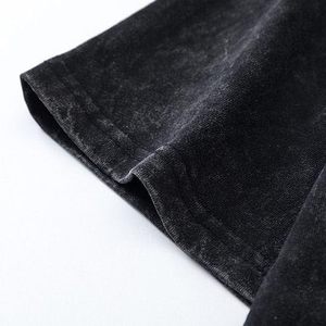 Camiseta Oversize para Hombre con Lavado Ácido, Algodón Grueso, Hombros Caídos, Cuello Redondo, Manga Corta - Product Image 2