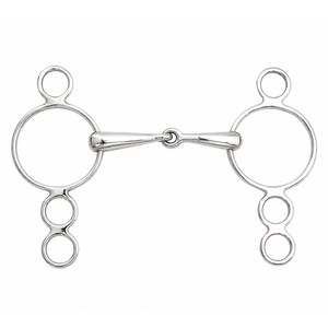 บิตม้าสแตนเลสแบบวงแหวนพร้อมปากกัดสีดำ ขนาดปรับแต่งได้ - Product Image 4