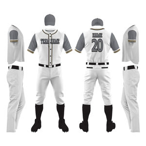 Uniforme de Béisbol Personalizado con Logotipo 2026 para Hombre, Nuevo Diseño, Uniforme de Béisbol de Buena Calidad en Color Sólido, Servicio OEM - Product Image 1