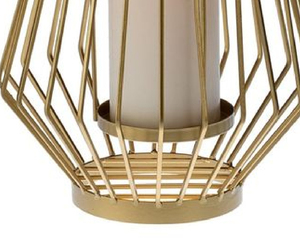 Venta al por Mayor de Faroles de Metal Portátiles Ecológicos con Acabado Dorado para Navidad y Bodas - Product Image 3