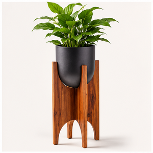 Latest Style Wooden Plant Stand Eco-Friendly Acacia Wood Floor <b>Holder</b> for Indoor <b>Pots</b> Flower Stand for Living Room & Balcony - Product Image 1