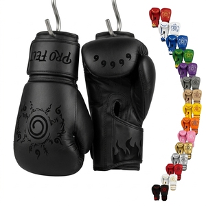 Gants de boxe professionnels, gants d'entraînement et de sparring, gants absorbant les chocs en cuir PU, gants de Muay Thai, gants de kickboxing, gants de frappe sur sac, unisexe - Product Image 1