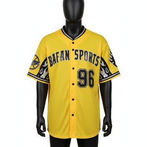 T-shirt 100% coton pour homme, coupe ample, imprimé, style baseball, avec empiècements en maille respirante en polyester, logo personnalisé en twill. - Product Image 6