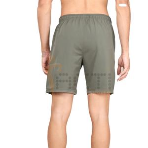 Short de sport noir en spandex avec cordon de serrage et logo personnalisé de haute qualité Short de sport d'entraînement athlétique pour hommes - Product Image 4