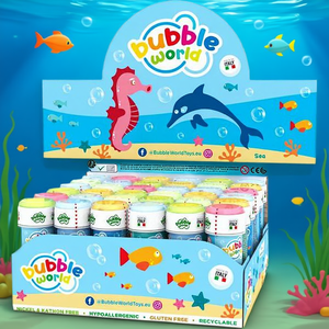 Bubble World Bubble Blowing Seahorse 60 ml Giocattolo a tema marino per bambini dai 2 ai 4 anni - Product Image 3