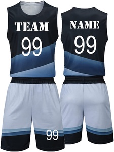 Ensemble de maillot de basket-ball respirant sublimé personnalisé, uniforme d'équipe sportive, ensemble court pour hommes et femmes - Product Image 3