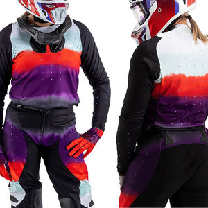 Maillot de motocross pour femmes avec sublimation personnalisée, chemise de course MX, vêtements de conduite tout-terrain, fabricant OEM d'exportation au Pakistan - Product Image 1