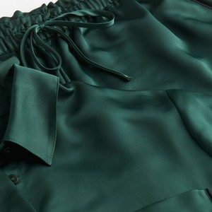 Culottes sexy respirantes sans couture à taille mi-haute pour femmes avec logo personnalisé, pyjamas à manches longues en coton 100% avec nœud décoratif - Product Image 6