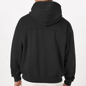 Superior Quality New Arrival Men's Casual Pullover Hoodies Front Solid Loose Fleece Polyester/Cotton Breathable Waterproof - Product Image 2
