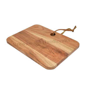 Tabla de Cortar y Picar de Madera de Acacia de Color Natural, Hecha en India, de Buena Calidad, Venta al por Mayor, Perfecta para Hoteles y Restaurantes - Product Image 1