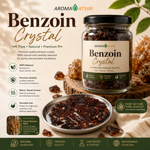 AROMA ATSIRI INDONESIA Résine de Benjoin Cristalline 100% Pure Naturelle Qualité Supérieure Résine de Styrax Benjoin Arôme Sucré - Product Image 1